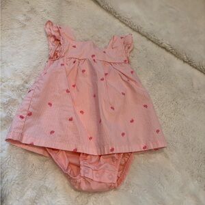 🌸5/$50🌸Carter’s Baby Girls Pink Striped Romper/Dress